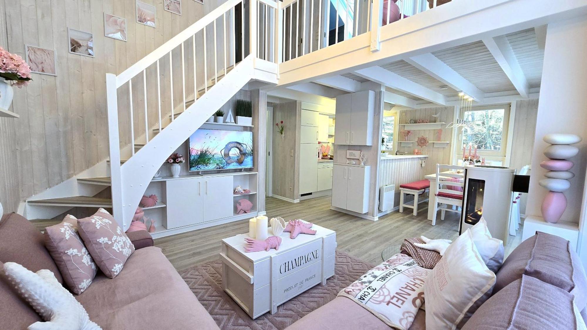 Pink Und Meer - Meerblick, Sauna, Kamin & Whirlpool Baabe Exterior foto